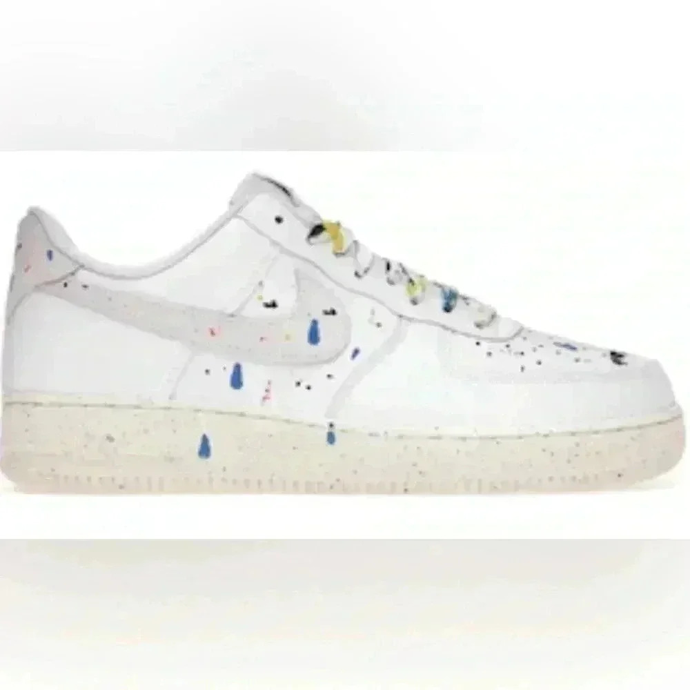 Nike Air Force 1 LV8 3 GS 'Paint Splatter - White